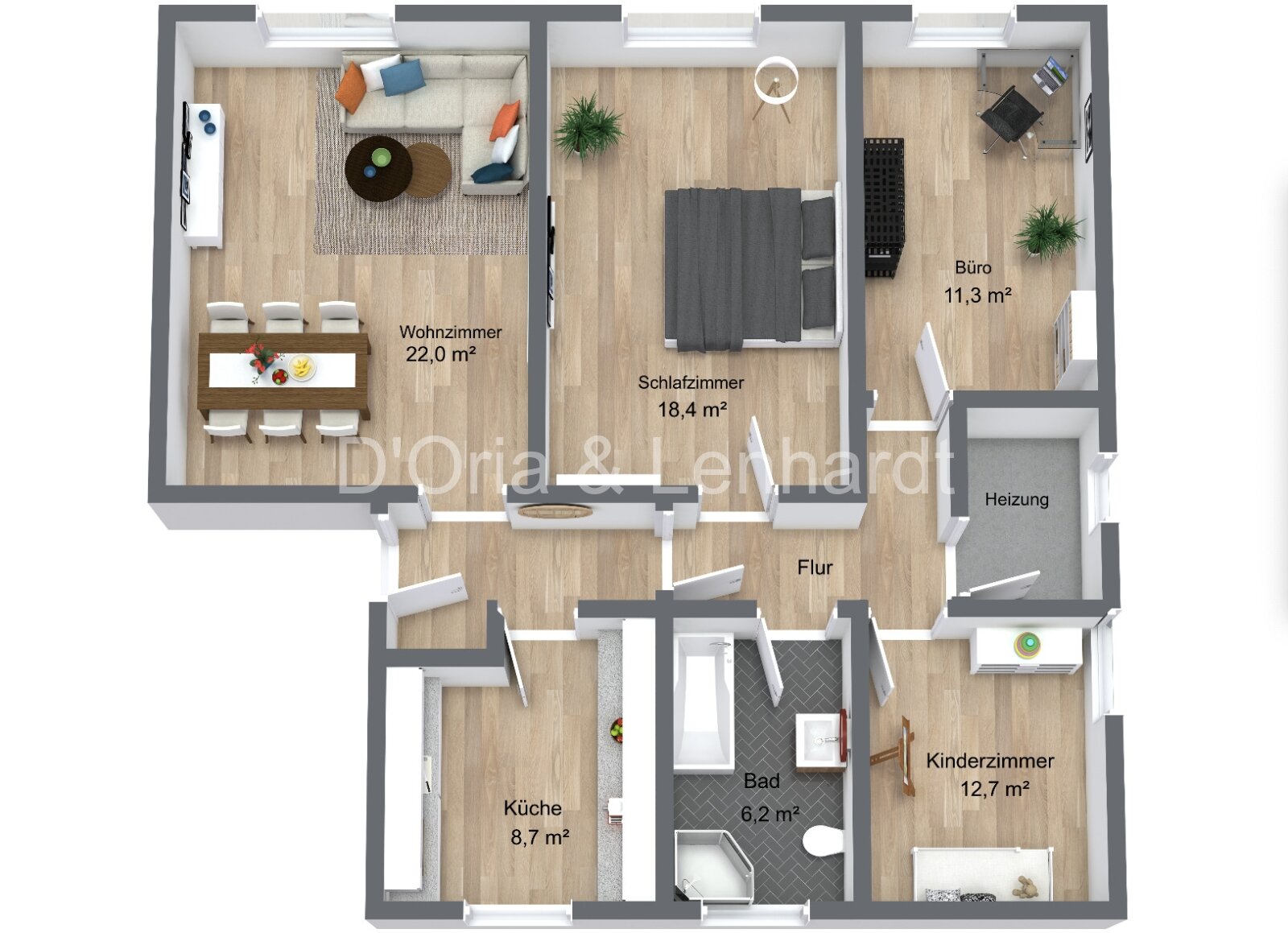 Kapitalanlage mit ca. 4,25 % Rendite: Vermietete 4-Zimmer-Wohnung in attraktiver Lage