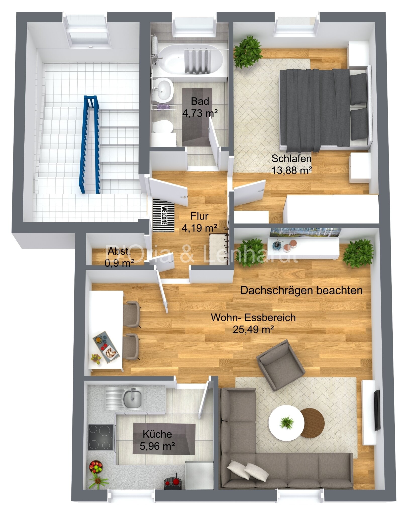 Grundriss Dachgeschoss Links Grundriss Dachgeschoss Links